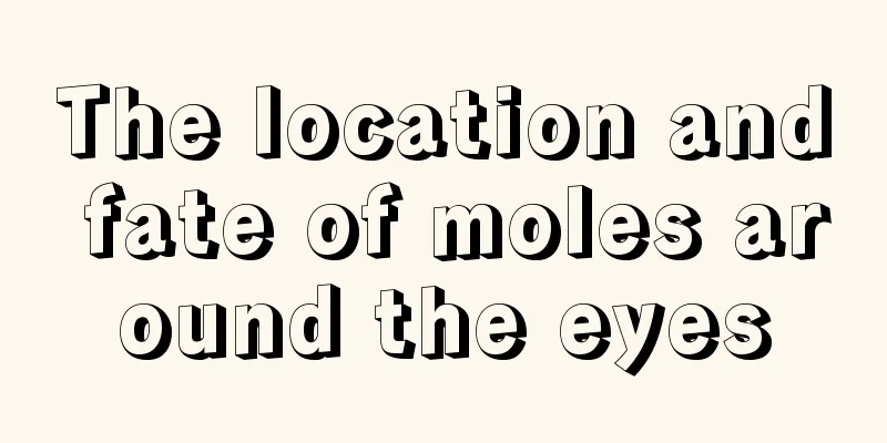 The location and fate of moles around the eyes