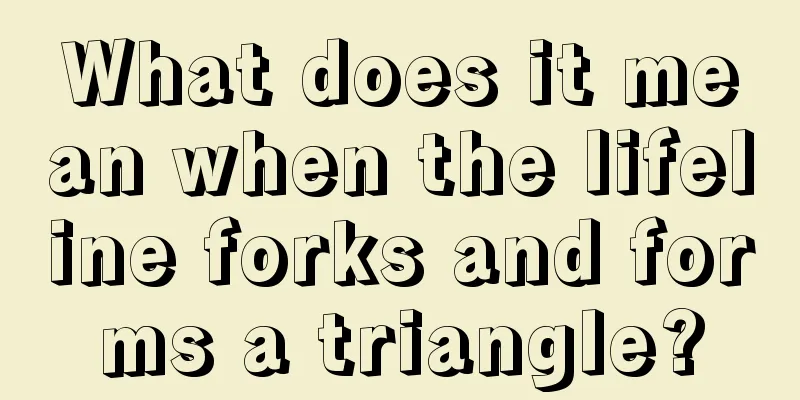 What does it mean when the lifeline forks and forms a triangle?