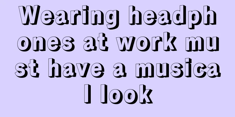 Wearing headphones at work must have a musical look