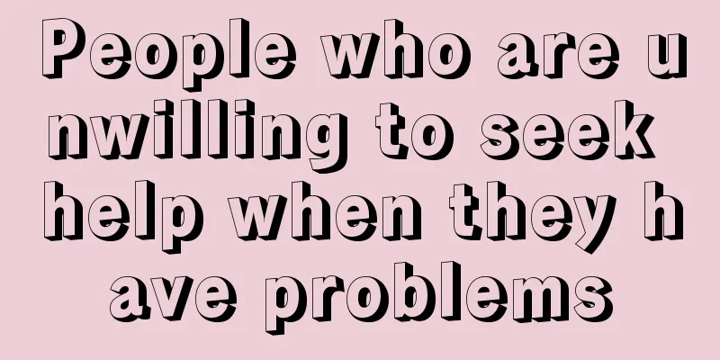 People who are unwilling to seek help when they have problems