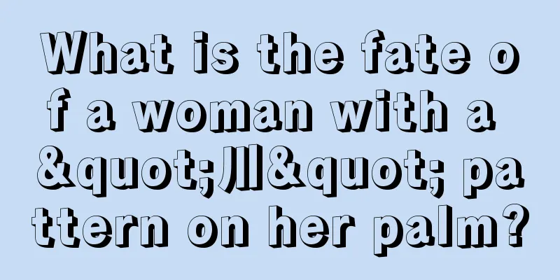 What is the fate of a woman with a "川" pattern on her palm?