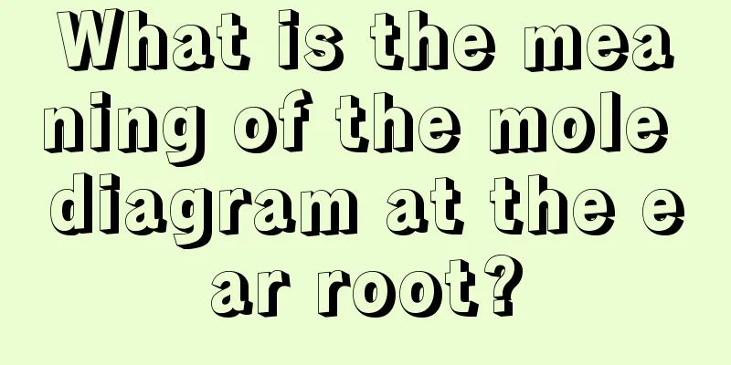 What is the meaning of the mole diagram at the ear root?