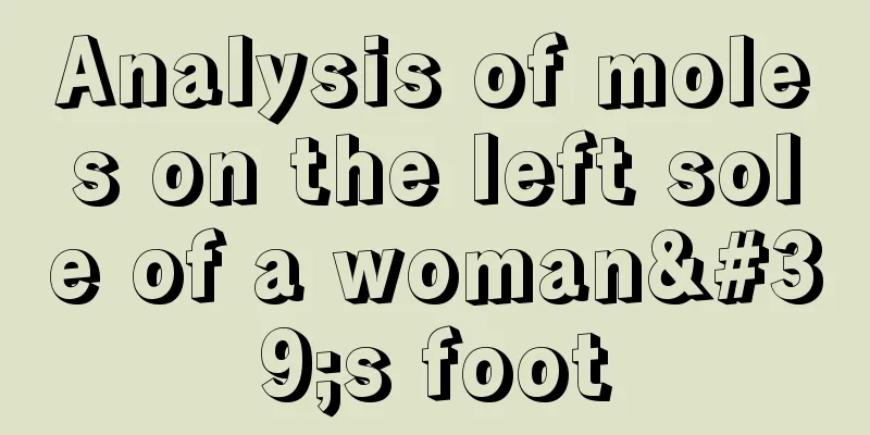 Analysis of moles on the left sole of a woman's foot