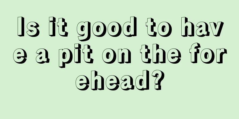 Is it good to have a pit on the forehead?