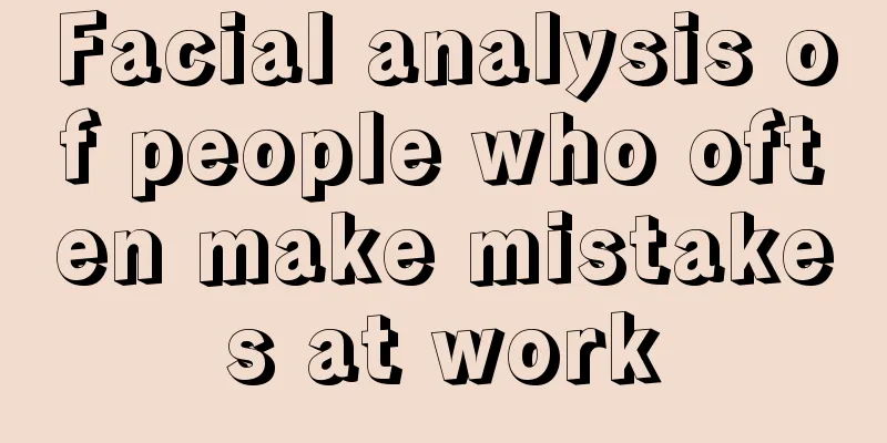 Facial analysis of people who often make mistakes at work