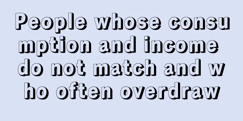 People whose consumption and income do not match and who often overdraw
