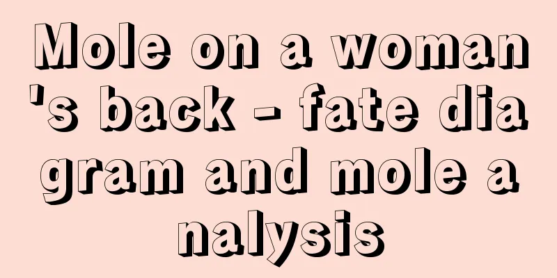 Mole on a woman's back - fate diagram and mole analysis