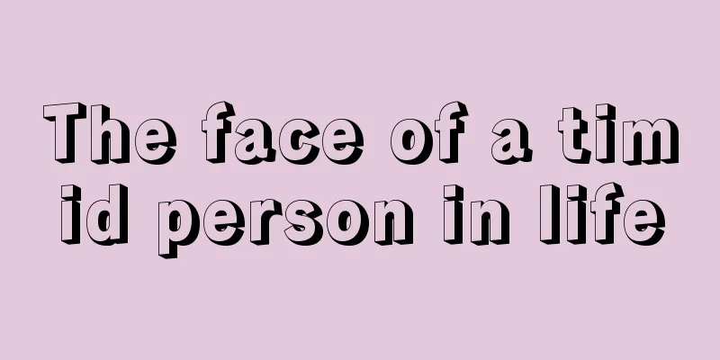 The face of a timid person in life