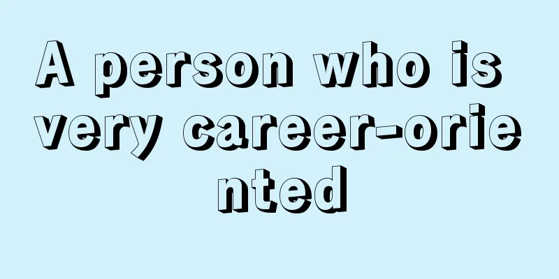 A person who is very career-oriented