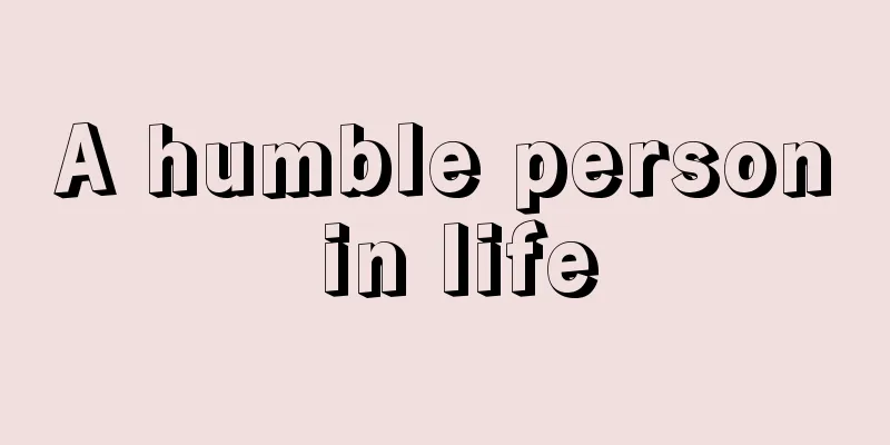 A humble person in life