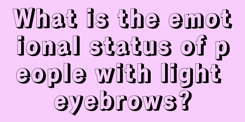 What is the emotional status of people with light eyebrows?