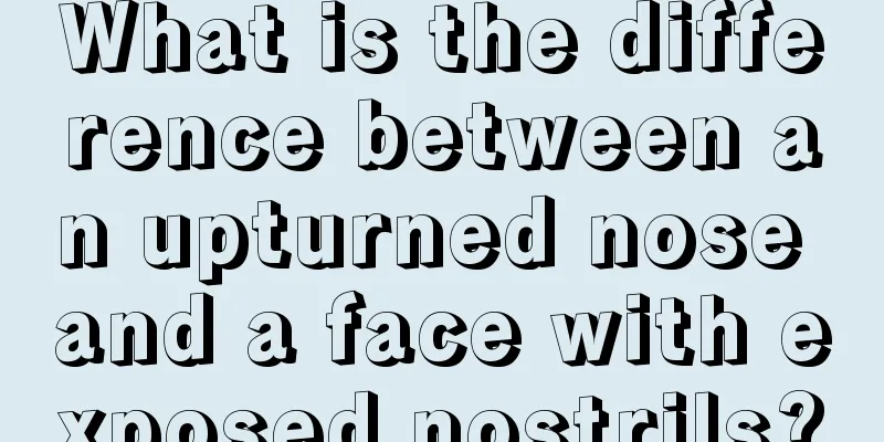 What is the difference between an upturned nose and a face with exposed nostrils?