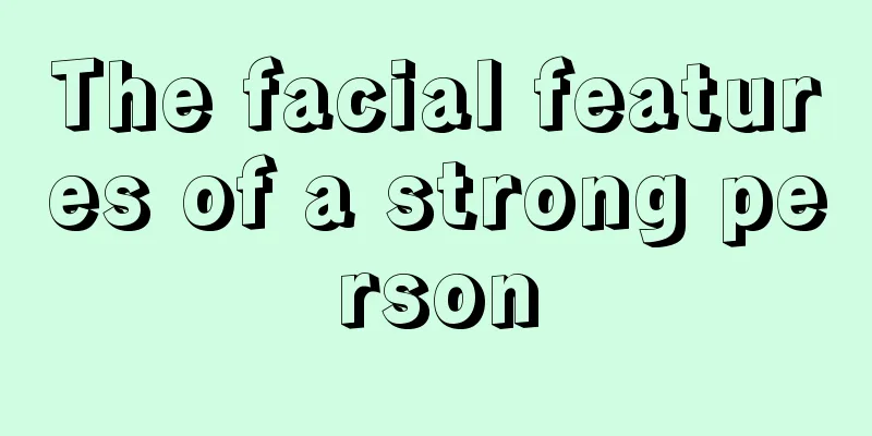 The facial features of a strong person