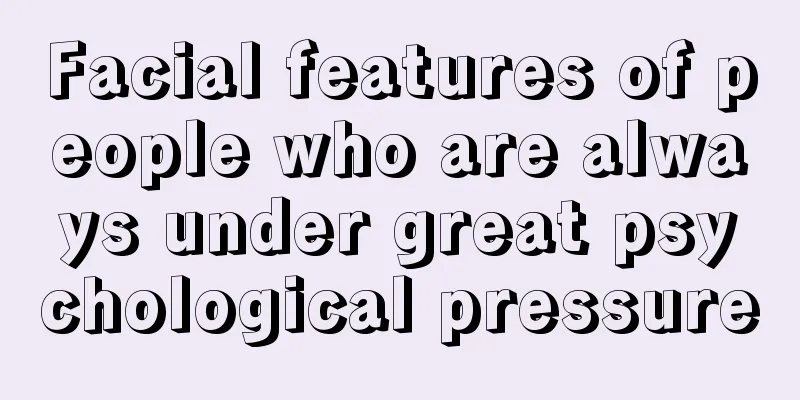Facial features of people who are always under great psychological pressure