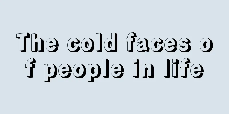 The cold faces of people in life