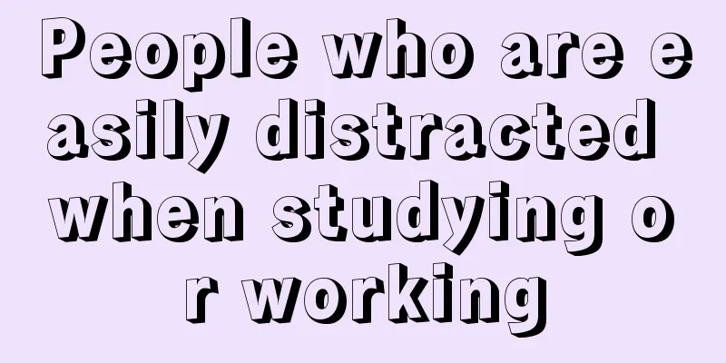 People who are easily distracted when studying or working