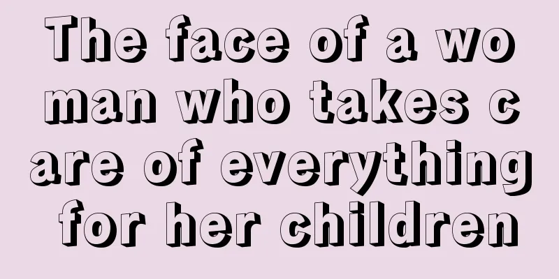 The face of a woman who takes care of everything for her children