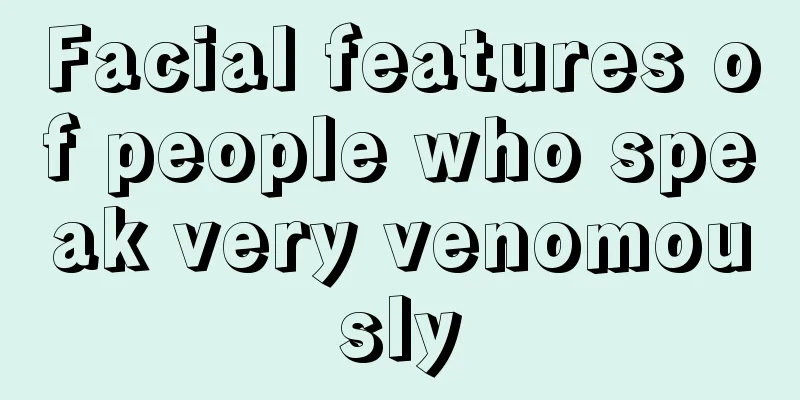 Facial features of people who speak very venomously