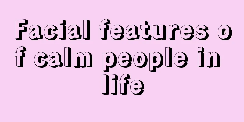 Facial features of calm people in life