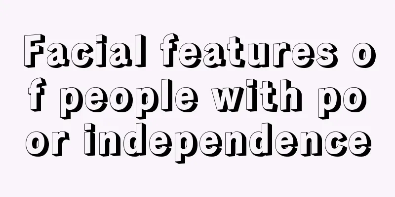 Facial features of people with poor independence
