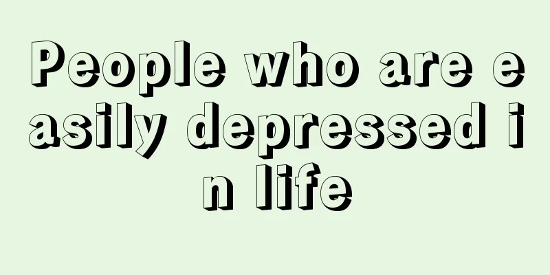 People who are easily depressed in life