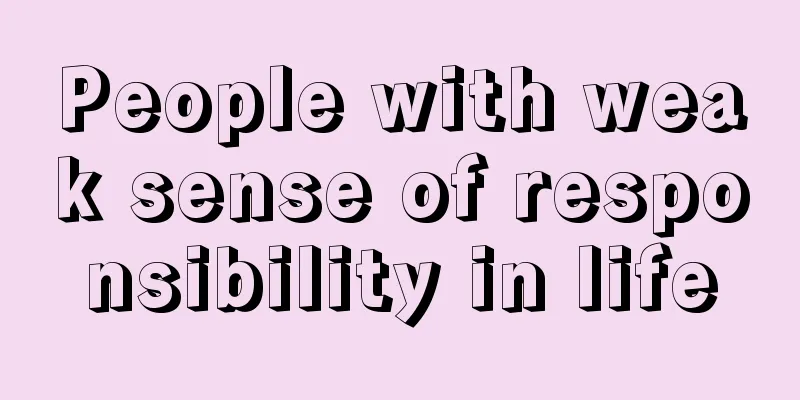 People with weak sense of responsibility in life