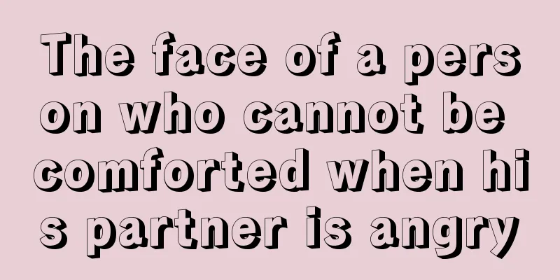 The face of a person who cannot be comforted when his partner is angry