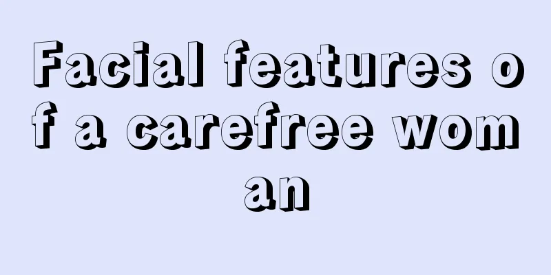 Facial features of a carefree woman