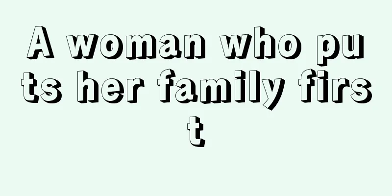 A woman who puts her family first
