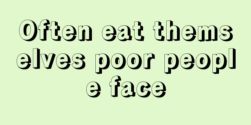 Often eat themselves poor people face