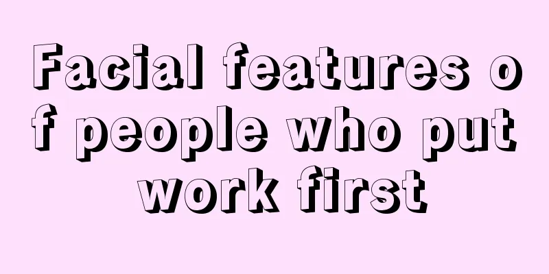 Facial features of people who put work first