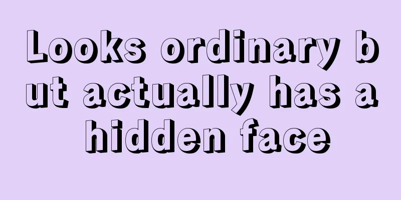 Looks ordinary but actually has a hidden face