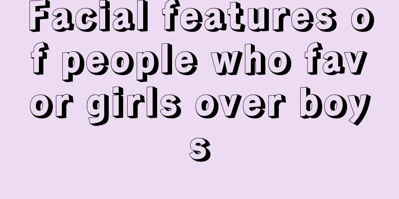 Facial features of people who favor girls over boys