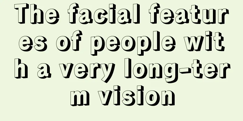 The facial features of people with a very long-term vision