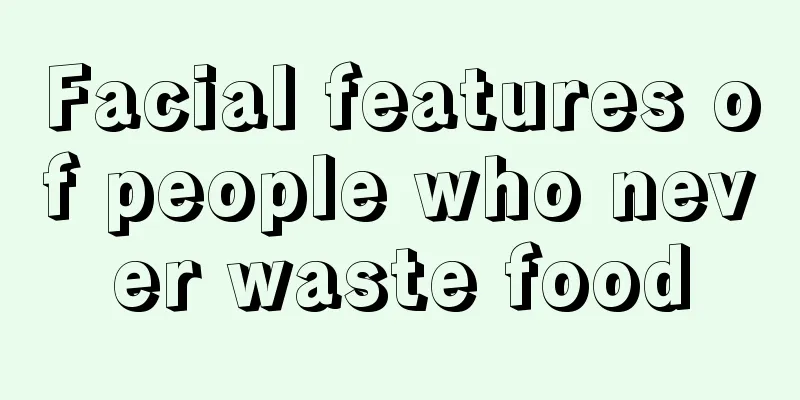 Facial features of people who never waste food