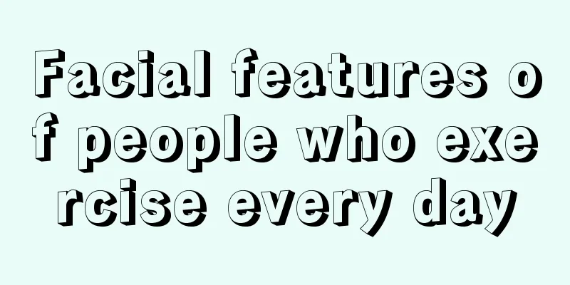 Facial features of people who exercise every day