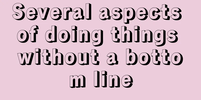 Several aspects of doing things without a bottom line