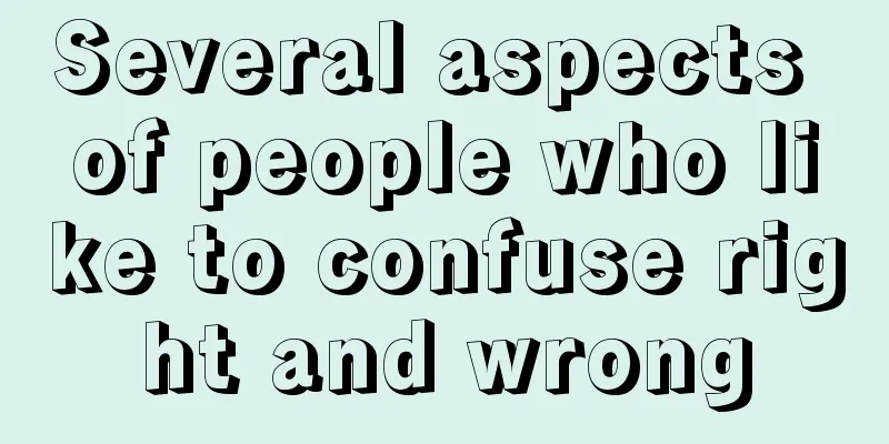 Several aspects of people who like to confuse right and wrong