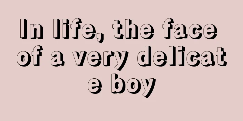 In life, the face of a very delicate boy