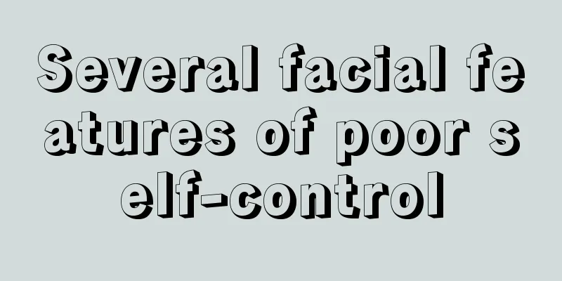 Several facial features of poor self-control