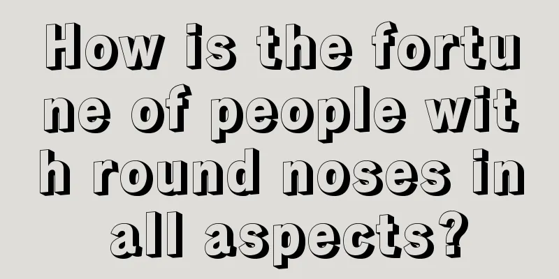 How is the fortune of people with round noses in all aspects?