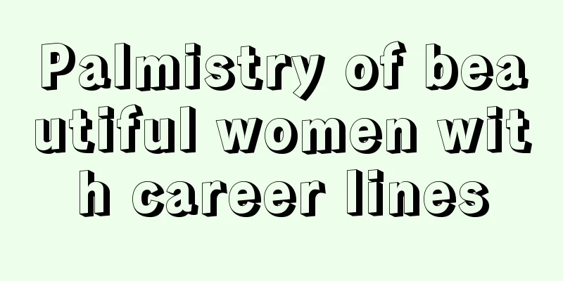 Palmistry of beautiful women with career lines