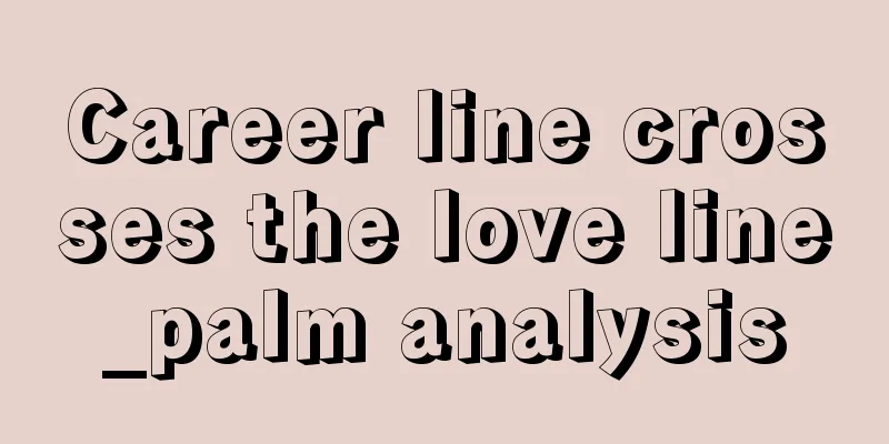 Career line crosses the love line_palm analysis
