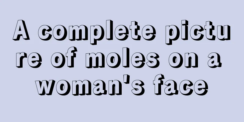 A complete picture of moles on a woman's face