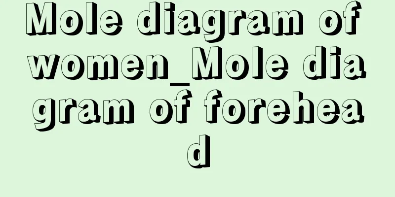 Mole diagram of women_Mole diagram of forehead