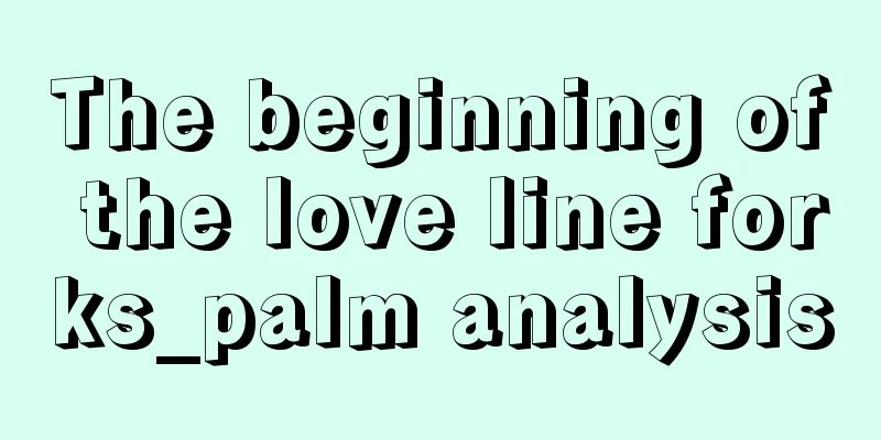 The beginning of the love line forks_palm analysis