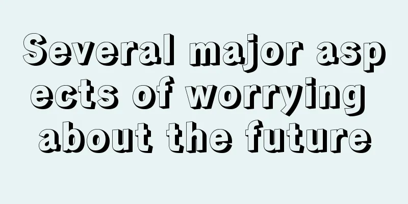 Several major aspects of worrying about the future