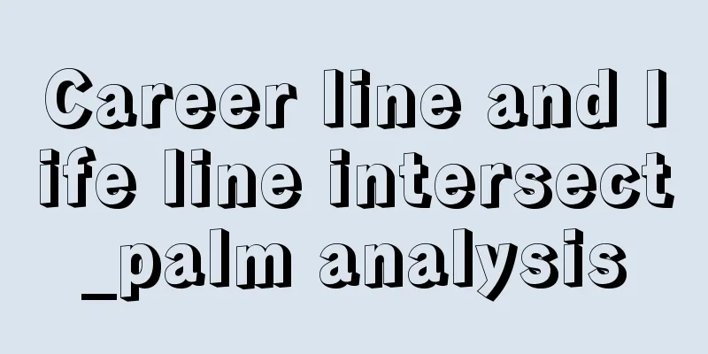 Career line and life line intersect_palm analysis
