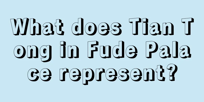 What does Tian Tong in Fude Palace represent?