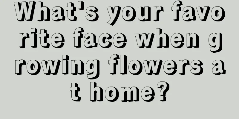 What's your favorite face when growing flowers at home?